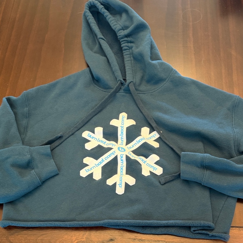 Burn boot camp cropped hoodie